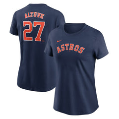 Jose Altuve Houston Astros Nike Women's Cooperstown Collection Fuse Name & Number T-Shirt - MLB