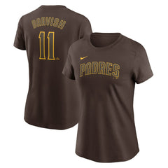 Yu Darvish San Diego Padres Nike Women's Cooperstown Collection Fuse Name & Number T-Shirt - MLB