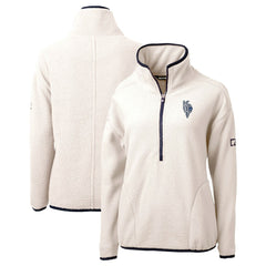 Kansas City Royals Cutter & Buck Women's City Connect Cascade Eco Sherpa Fleece Half-Zip Pullover Jacket - MLB