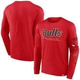 Chicago Bulls Baseline Long Sleeve T-Shirt Red - NBA
