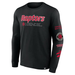 Toronto Raptors Baseline Long Sleeve T-Shirt Black - NBA