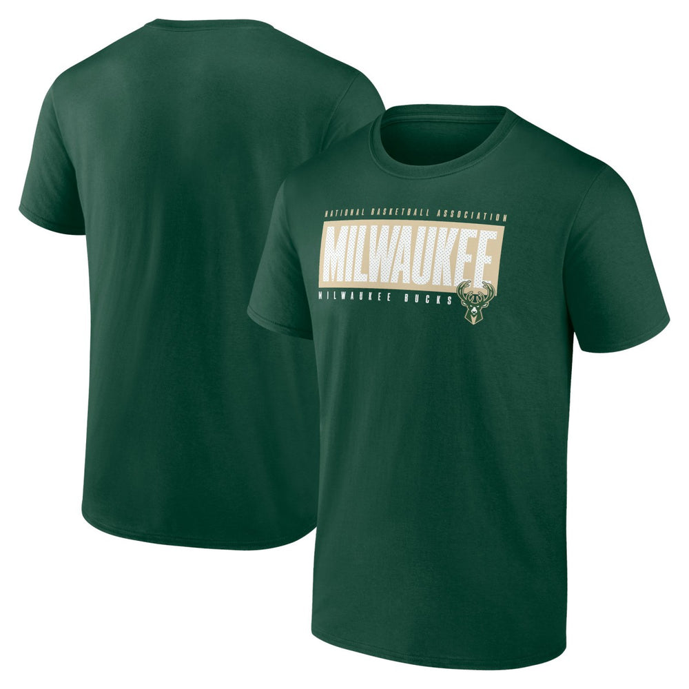 Milwaukee Bucks Box Out T-Shirt Hunter Green - NBA