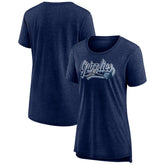 Memphis Grizzlies Women's League Leader Tri-Blend T-Shirt Heather Navy - NBA