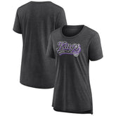 Sacramento Kings Women's League Leader Tri-Blend T-Shirt Heather Charcoal - NBA
