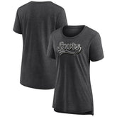San Antonio Spurs Women's League Leader Tri-Blend T-Shirt Heather Charcoal - NBA