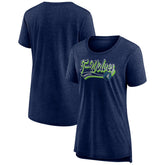 Minnesota Timberwolves Women's League Leader Tri-Blend T-Shirt Heather Navy - NBA