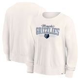 Memphis Grizzlies Women's Close the Game Pullover Sweatshirt Cream - NBA