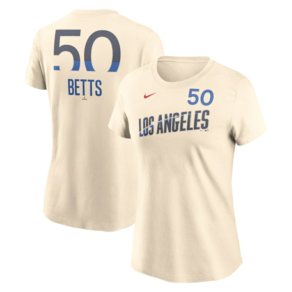 Mookie Betts Los Angeles Dodgers Nike Women's 2024 City Connect Fuse Name & Number T-Shirt - MLB
