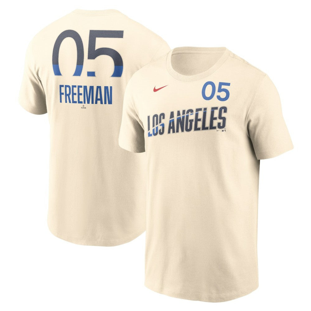 Freddie Freeman Los Angeles Dodgers Nike 2024 City Connect Fuse Name & Number T-Shirt - MLB