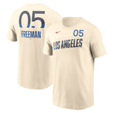 Freddie Freeman Los Angeles Dodgers Nike 2024 City Connect Fuse Name & Number T-Shirt - MLB