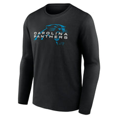 Carolina Panthers Advance to Victory Long Sleeve T-Shirt Black | NFL