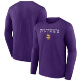 Minnesota Vikings Advance to Victory Long Sleeve T-Shirt Purple | NFL