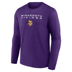 Minnesota Vikings Advance to Victory Long Sleeve T-Shirt Purple | NFL