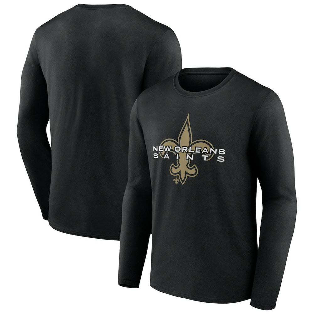 New Orleans Saints Advance to Victory Long Sleeve T-Shirt Black | NFL