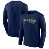 Seattle Seahawks Advance to Victory Long Sleeve T-Shirt College Navy | NFL