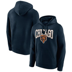 Chicago Bears Gridiron Classics Campus Standard Pullover Hoodie Navy | NFL