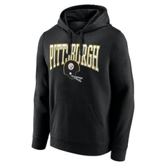 Pittsburgh Steelers Gridiron Classics Campus Standard Pullover Hoodie Black | NFL