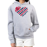 Los Angeles Angels G-III 4Her by Carl Banks Women's Heart Fleece Pullover Hoodie - MLB