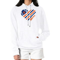 New York Mets G-III 4Her by Carl Banks Women's Heart Fleece Pullover Hoodie - MLB