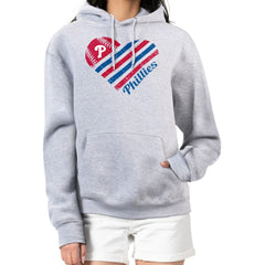 Philadelphia Phillies G-III 4Her by Carl Banks Women's Heart Fleece Pullover Hoodie - MLB