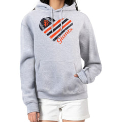 San Francisco Giants G-III 4Her by Carl Banks Women's Heart Fleece Pullover Hoodie - MLB