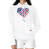 Texas Rangers G-III 4Her by Carl Banks Women's Heart Fleece Pullover Hoodie - MLB