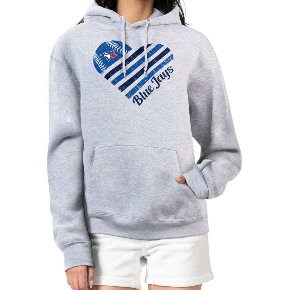 Toronto Blue Jays G-III 4Her by Carl Banks Women's Heart Fleece Pullover Hoodie - MLB