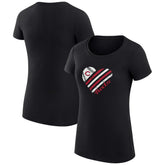 Cincinnati Reds G-III 4Her by Carl Banks Women's Super-Slim Fit Lightweight Heart Graphic T-Shirt - MLB