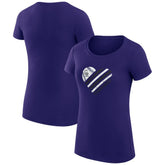 Colorado Rockies G-III 4Her by Carl Banks Women's Super-Slim Fit Lightweight Heart Graphic T-Shirt - MLB