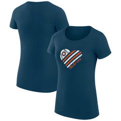 Houston Astros G-III 4Her by Carl Banks Women's Super-Slim Fit Lightweight Heart Graphic T-Shirt - MLB