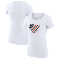 Houston Astros G-III 4Her by Carl Banks Women's Super-Slim Fit Lightweight Heart Graphic T-Shirt - MLB