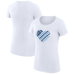 Kansas City Royals G-III 4Her by Carl Banks Women's Super-Slim Fit Lightweight Heart Graphic T-Shirt - MLB