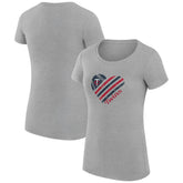 Minnesota Twins G-III 4Her by Carl Banks Women's Super-Slim Fit Lightweight Heart Graphic T-Shirt - MLB