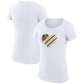 Pittsburgh Pirates G-III 4Her by Carl Banks Women's Super-Slim Fit Lightweight Heart Graphic T-Shirt - MLB