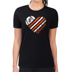 San Francisco Giants G-III 4Her by Carl Banks Women's Super-Slim Fit Lightweight Heart Graphic T-Shirt - MLB