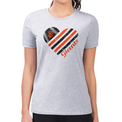 San Francisco Giants G-III 4Her by Carl Banks Women's Super-Slim Fit Lightweight Heart Graphic T-Shirt - MLB