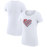 Washington Nationals G-III 4Her by Carl Banks Women's Super-Slim Fit Lightweight Heart Graphic T-Shirt - MLB
