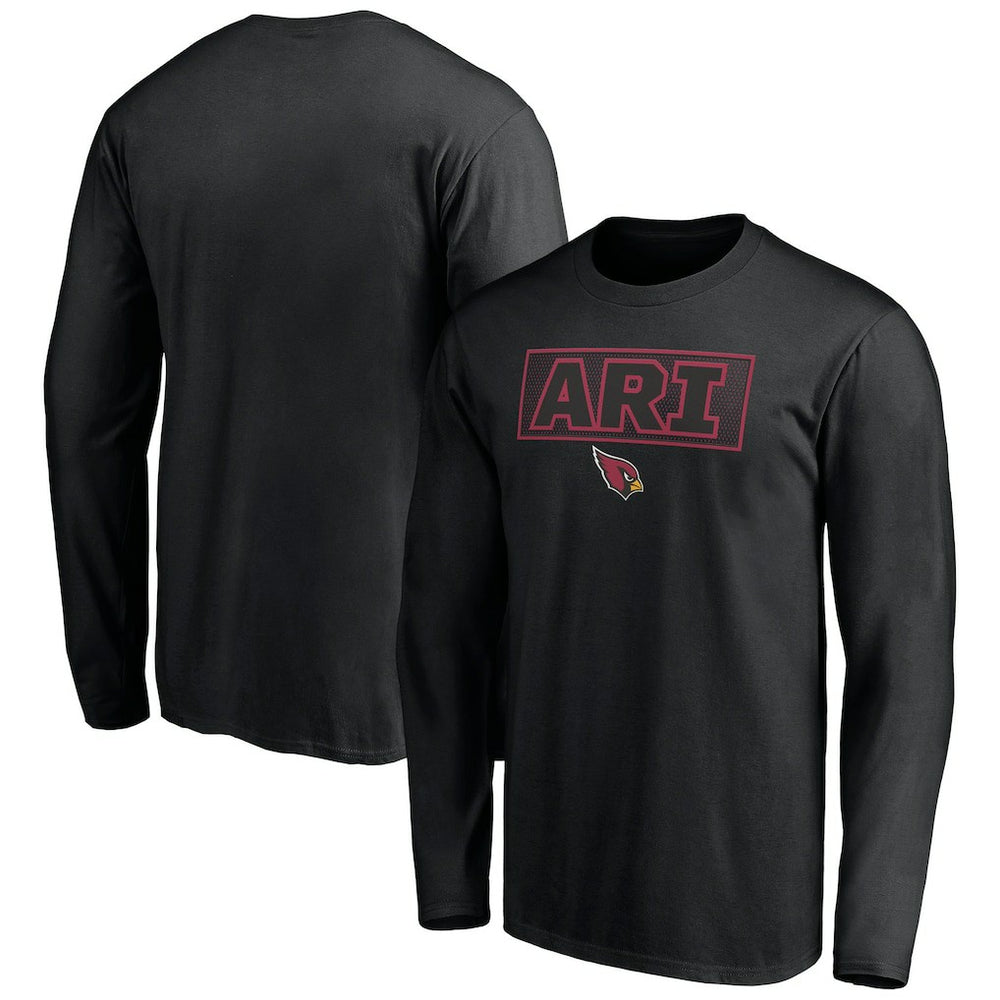 Arizona Cardinals Squad Throwbacks Long Sleeve T-Shirt Black | NFL