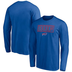 Buffalo Bills Squad Throwbacks Long Sleeve T-Shirt Royal | NFL