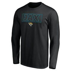 Jacksonville Jaguars Squad Throwbacks Long Sleeve T-Shirt Black | NFL