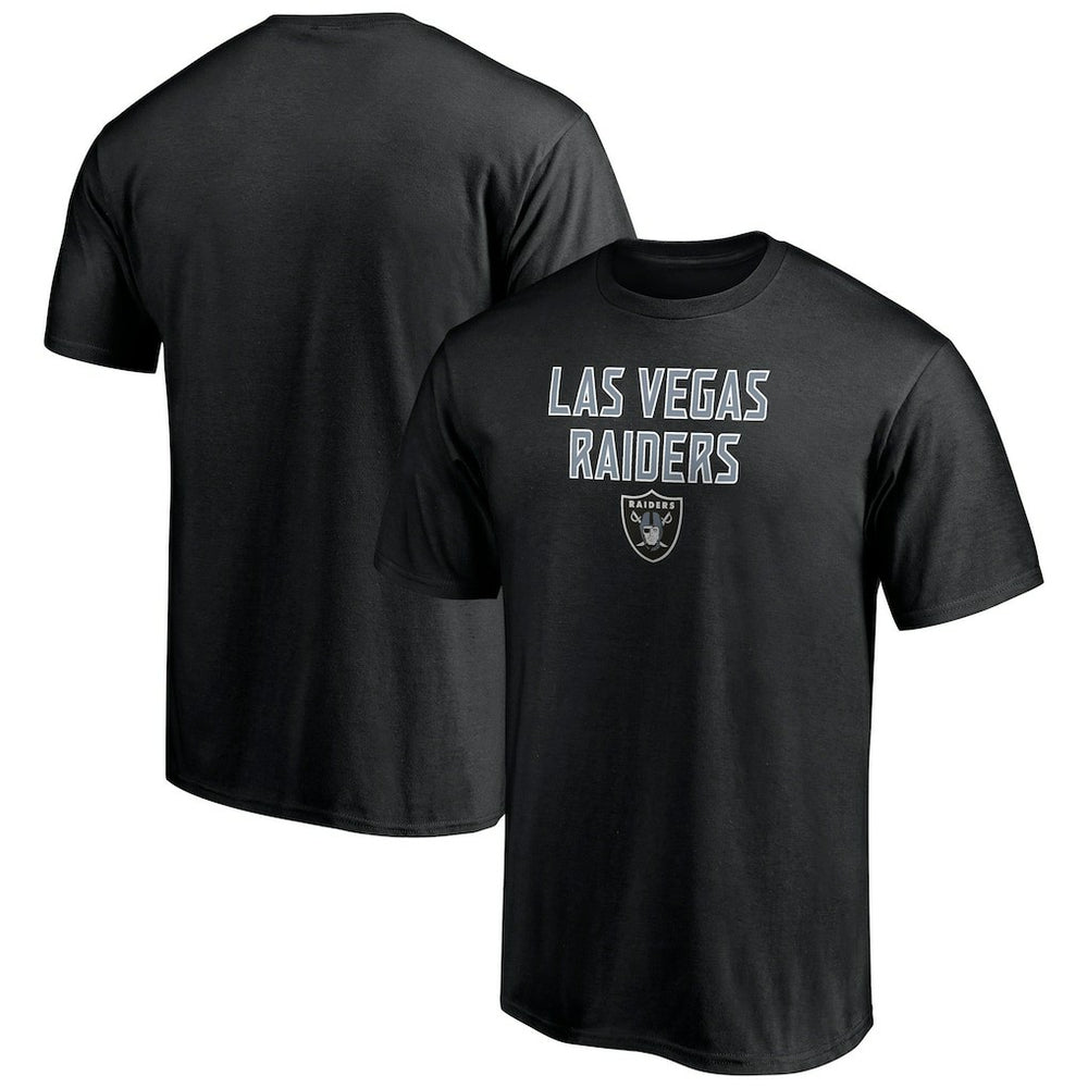 Las Vegas Raiders Game Day Stack T-Shirt Black | NFL