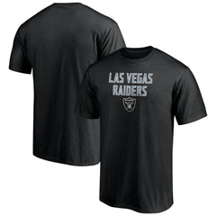 Las Vegas Raiders Game Day Stack T-Shirt Black | NFL