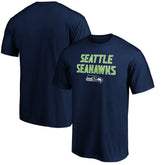 Seattle Seahawks Game Day Stack T-Shirt College Navy | NFL