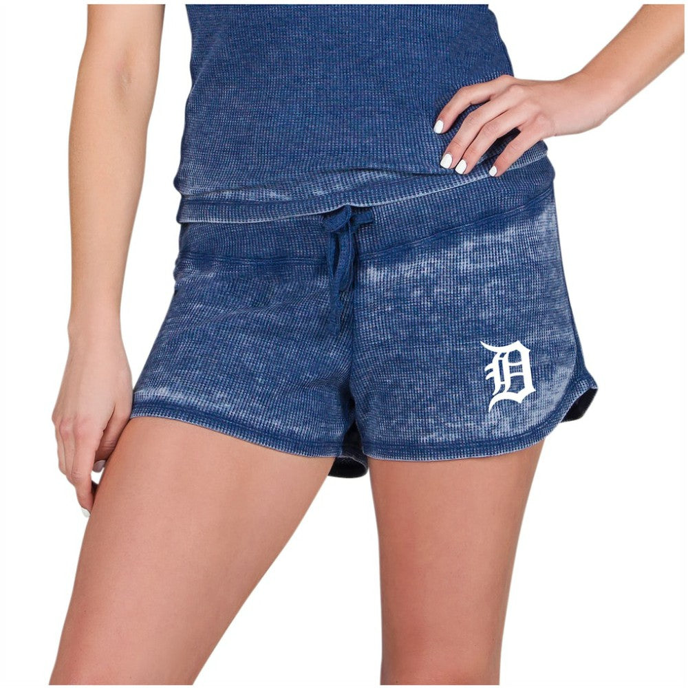 Detroit Tigers Concepts Sport Women's Resurgence Waffle Knit Shorts - MLB