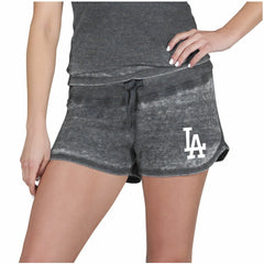 Los Angeles Dodgers Concepts Sport Women's Resurgence Waffle Knit Shorts - MLB