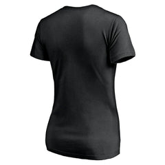 Atlanta Falcons Women's Mascot In Bounds V-Neck T-Shirt Black | NFL
