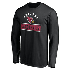 Arizona Cardinals Team Arch Knockout Long Sleeve T-Shirt Black | NFL
