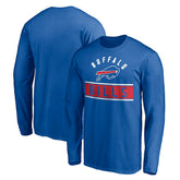 Buffalo Bills Team Arch Knockout Long Sleeve T-Shirt Royal | NFL