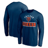 Chicago Bears Team Arch Knockout Long Sleeve T-Shirt Navy | NFL