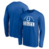 Indianapolis Colts Team Arch Knockout Long Sleeve T-Shirt Royal | NFL